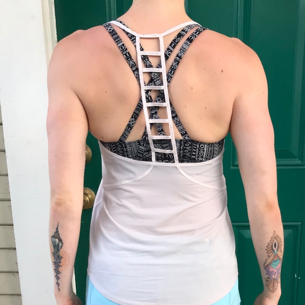 lululemon blush ladder back tank